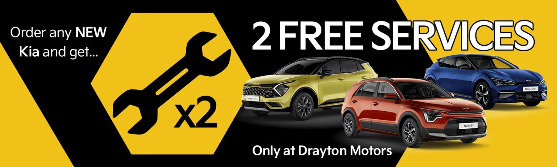 New Kia Cars Finance available at Drayton Motors Kia