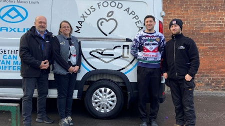 Drayton Maxus takes to the road for essential food bank deliveries