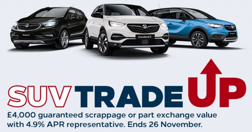 We are encouraging cleaner motoring with SUV Trade Up