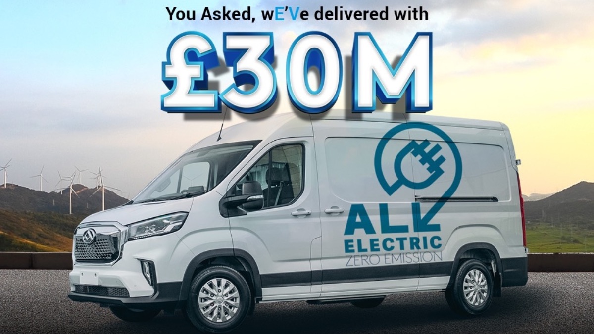 MAXUS TO DELIVER £30 MILLION WORTH OF EV SUPPORT FOR CUSTOMERS