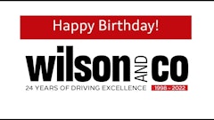 Wilson & Co celebrates 24 years of trading TODAY!
