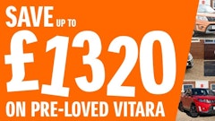 Save up to £1320 across our pre-loved Vitara stock