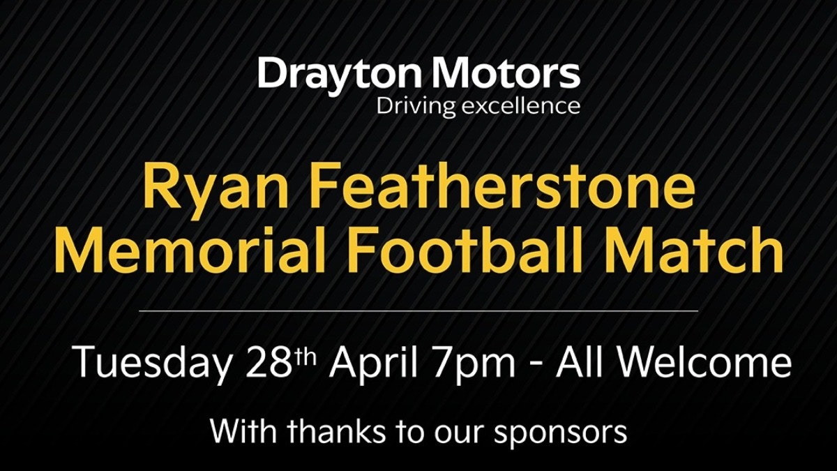 Memorial Football Match for Ryan Featherstone