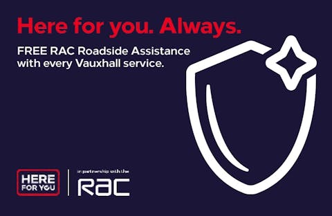 Free RAC Roadside Assistance with every Vauxhall service