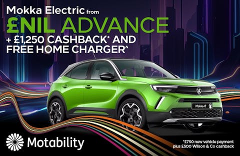 Mokka Electric from £NIL Advance + £1,250 Cashback and Free Home Charger