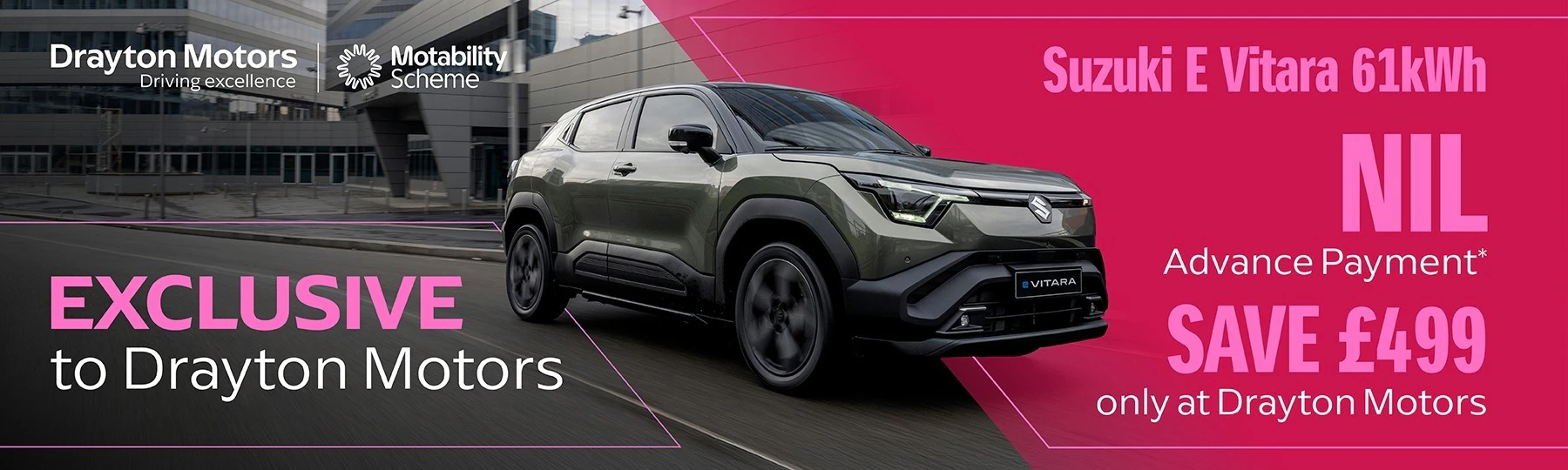 suzuki E Vitara Motability Offer